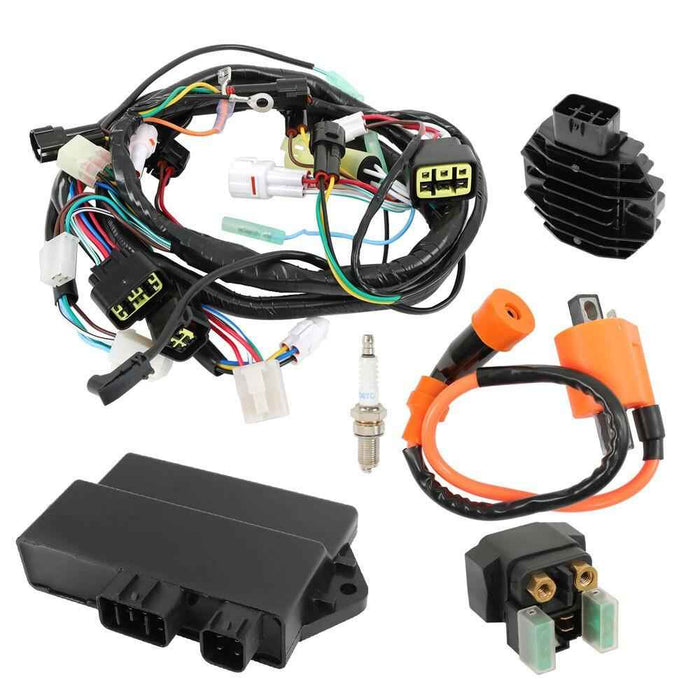 DURAFORCE For Yamaha Raptor350 YFM350R 04-13 Wire Harness CDI Ignition Coil Regulator Kit