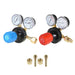 DURAFORCE 2 PCS Dual Welding Gas Gauges,Oxygen CGA-540 Acetylene CGA-510 Regulators