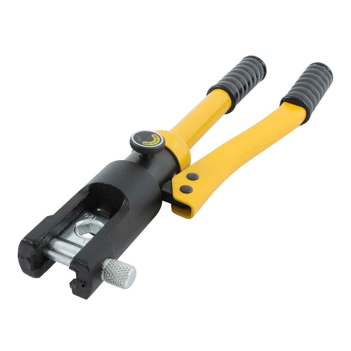 DURAFORCE Cable Lug Terminal Wire Crimping Tool Hydraulic Crimper 12T YQK-120 w/8 Dies