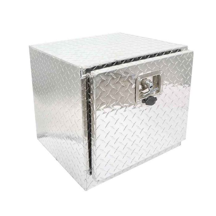 DURAFORCE Silver 18" x 17" x 18" Aluminum Tool Box Truck Car Outdoor Trailer Toolbox