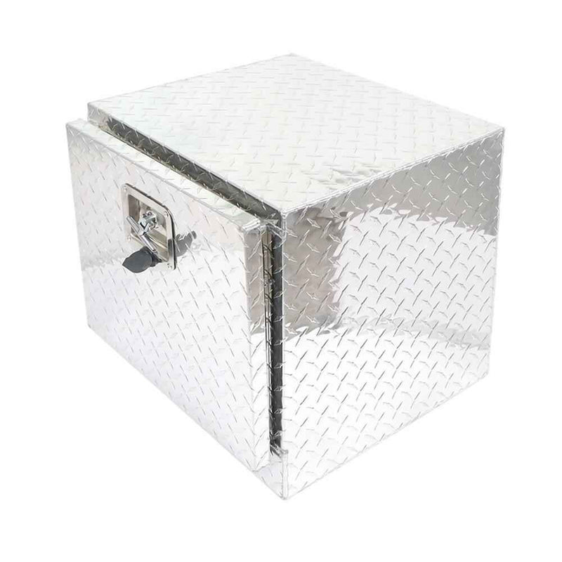 DURAFORCE Silver 18" x 17" x 18" Aluminum Tool Box Truck Car Outdoor Trailer Toolbox