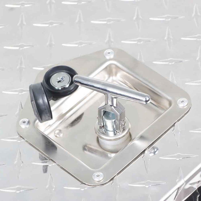 DURAFORCE Silver 18" x 17" x 18" Aluminum Tool Box Truck Car Outdoor Trailer Toolbox