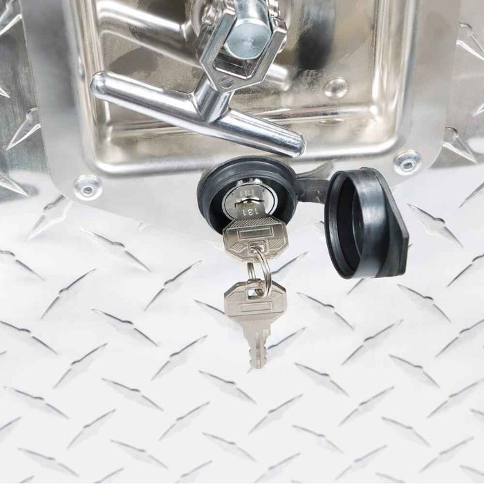 DURAFORCE Silver 18" x 17" x 18" Aluminum Tool Box Truck Car Outdoor Trailer Toolbox