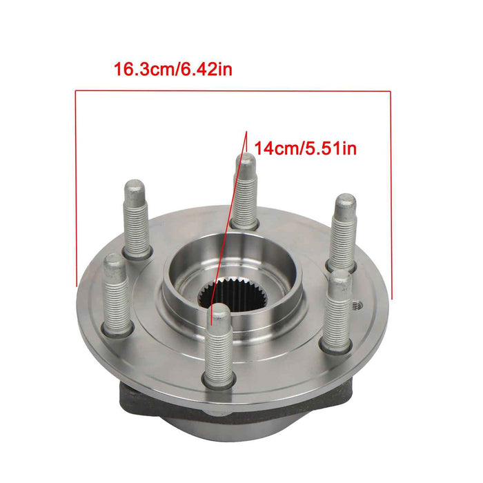 DURAFORCE Pair For Chevy Equinox Malibu GMC Terrain Buick Regal Front Wheel Hub Bearings