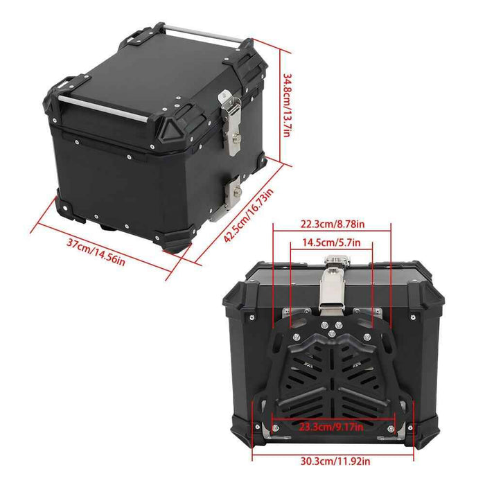 DURAFORCE Sturdy Luggage Storage Rear Tour Box 45L Motorcycle Top Case Tail Box