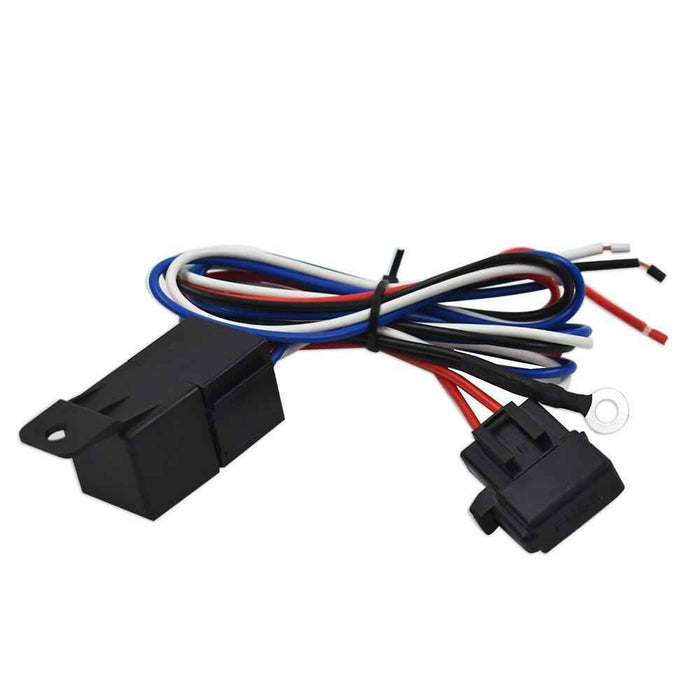 DURAFORCE Black 16"Electric Radiator Fan High 3000 Cfm Thermostat Wiring Switch Relay Kit