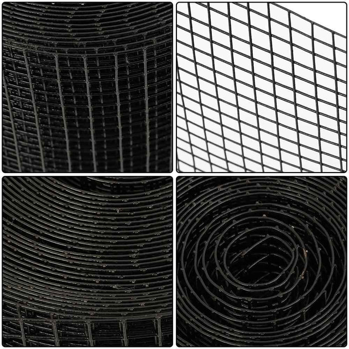 DURAFORCE 24'' × 50' Black Dip Molding Mesh Size 1/2 In Hardware Cloth Chicken Rabbit Mesh