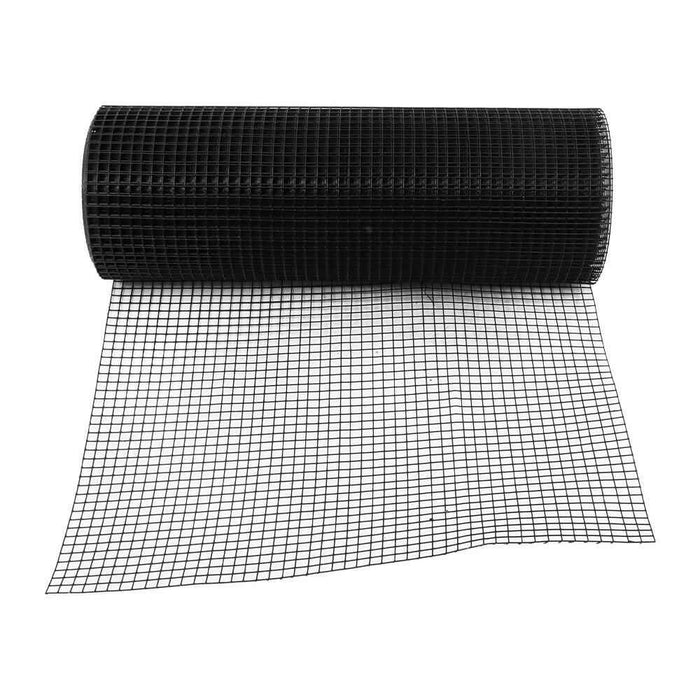 DURAFORCE 24'' × 50' Black Dip Molding Mesh Size 1/2 In Hardware Cloth Chicken Rabbit Mesh