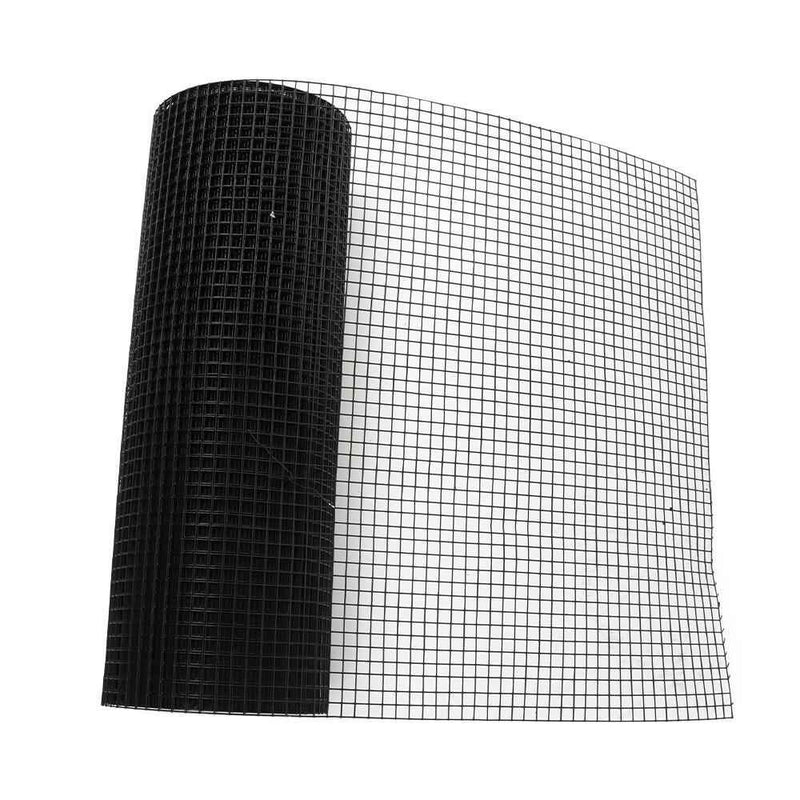 DURAFORCE 24'' × 50' Black Dip Molding Mesh Size 1/2 In Hardware Cloth Chicken Rabbit Mesh