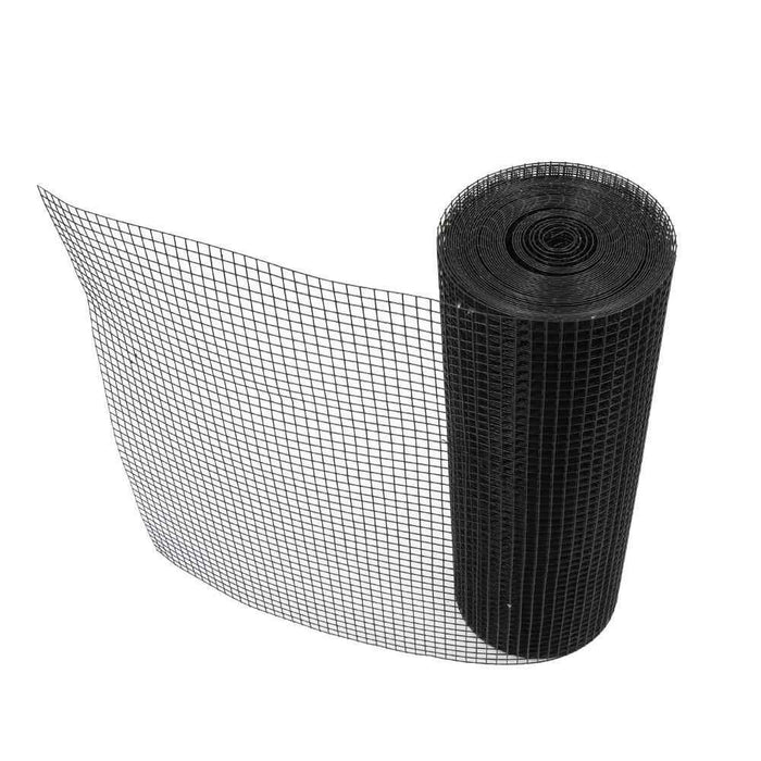 DURAFORCE 24'' × 50' Black Dip Molding Mesh Size 1/2 In Hardware Cloth Chicken Rabbit Mesh