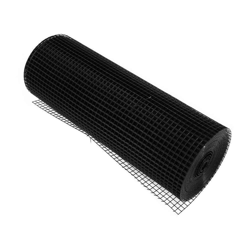 DURAFORCE 24'' × 50' Black Dip Molding Mesh Size 1/2 In Hardware Cloth Chicken Rabbit Mesh