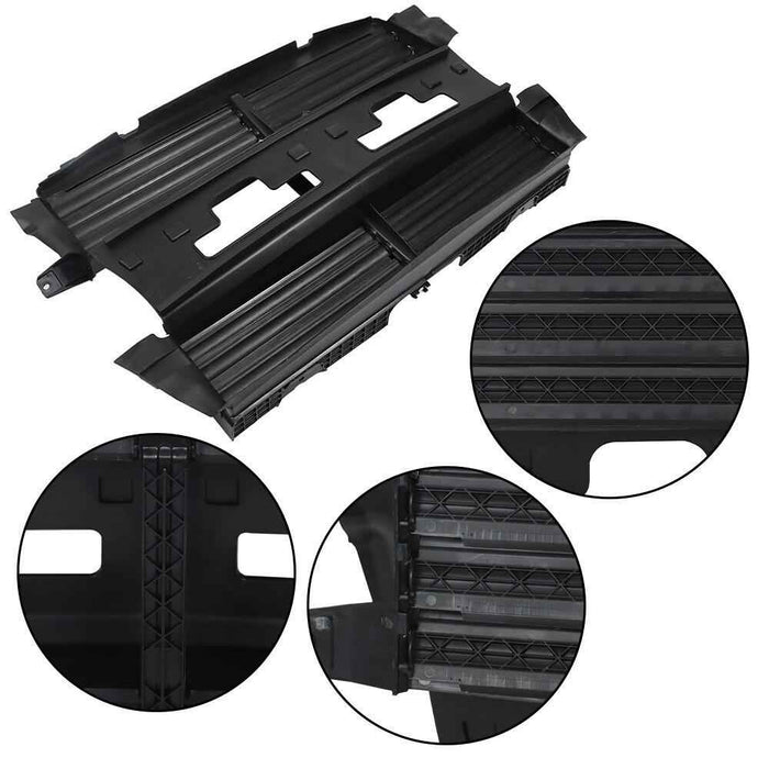 DURAFORCE Radiator Grille Air Shutter Control Assembly For Ford Explorer 2013-2019 Black