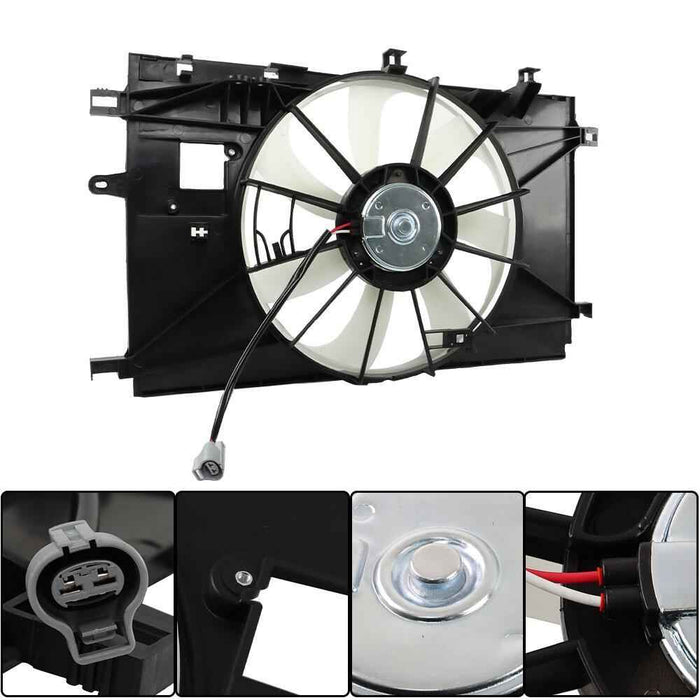 DURAFORCE TO3115199 Cooling Fan Radiator Condenser Fan Assembly For Toyota Corolla 20-22