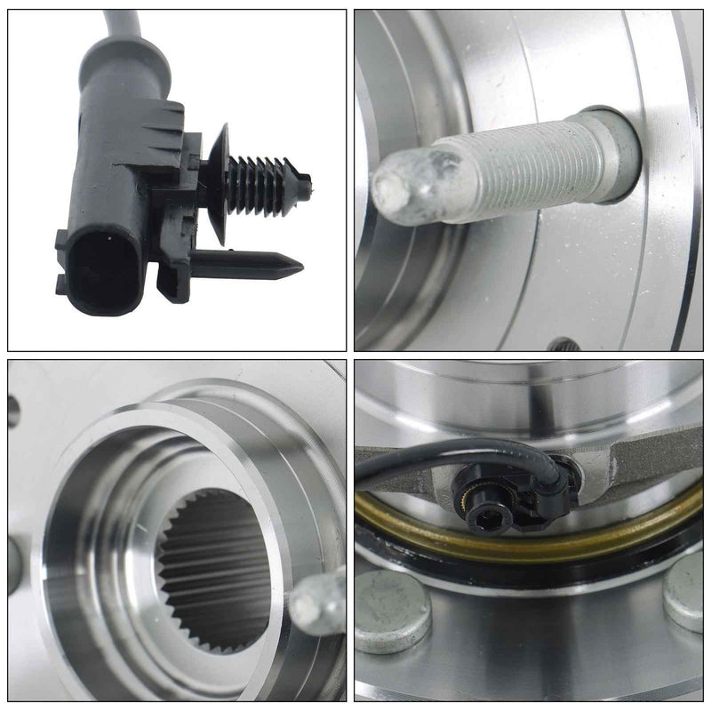 DURAFORCE Pair of Front Wheel Bearing Hub Assy 515096 For Chevy Silverado 1500 Tahoe GMC