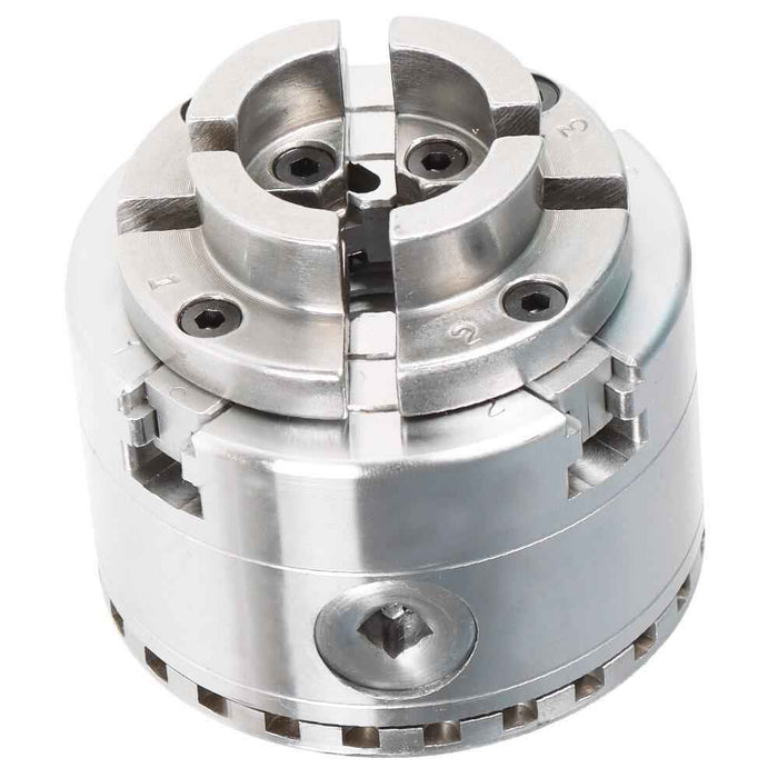 DURAFORCE 2.75" 4-Jaw Self-Centering Keyed Lathe Chuck Set With Thread 1 Inch × 8TPI