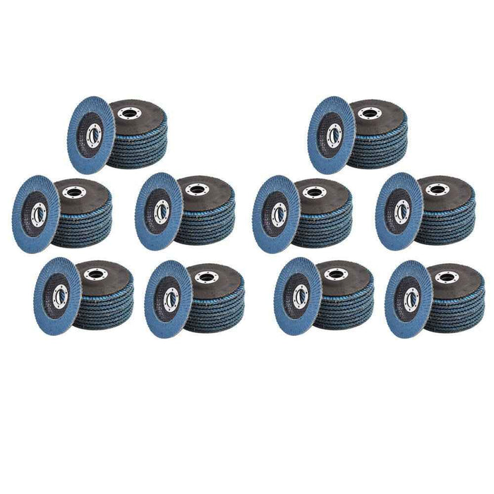 DURAFORCE 100 Pack 4.5" × 7/8" T29 Premium Zirconia Flap Disc Sanding Grinding 60 Grit