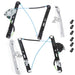 DURAFORCE Set of 4 Front Rear Right Left Power Window Regulator For BMW 320i 325i 2001-05