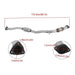 DURAFORCE Rear Catalytic Converter For Subaru Forester 2009-2010 & Impreza 2008-2011 2.5L