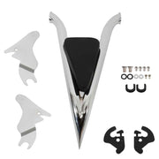 DURAFORCE 22 Inch Split Backrest For CVO Touring Road King Glide Street Chrome New