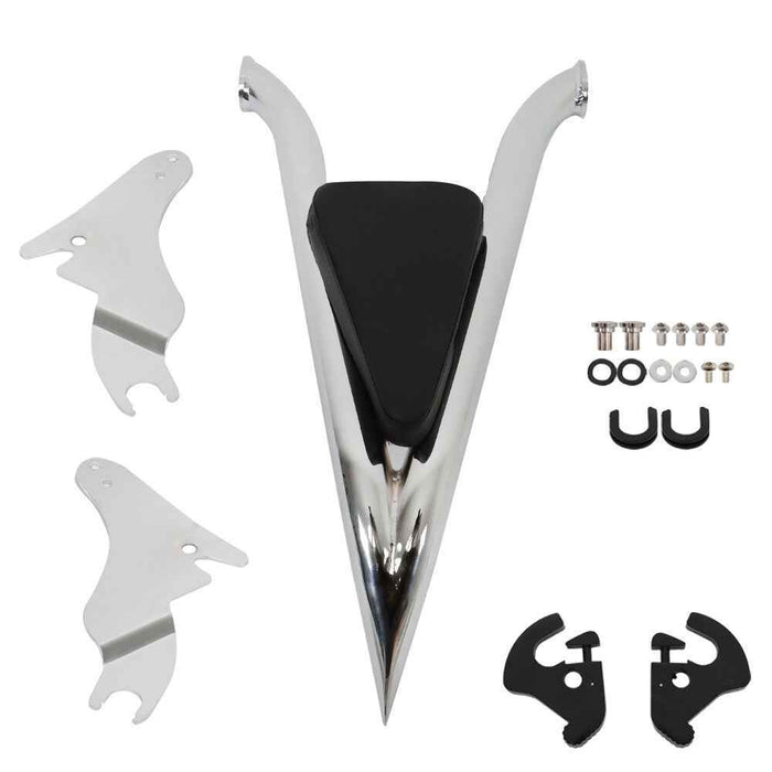 DURAFORCE 22 Inch Split Backrest For CVO Touring Road King Glide Street Chrome New