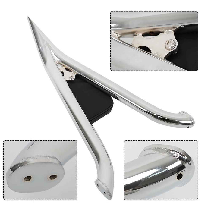 DURAFORCE 22 Inch Split Backrest For CVO Touring Road King Glide Street Chrome New