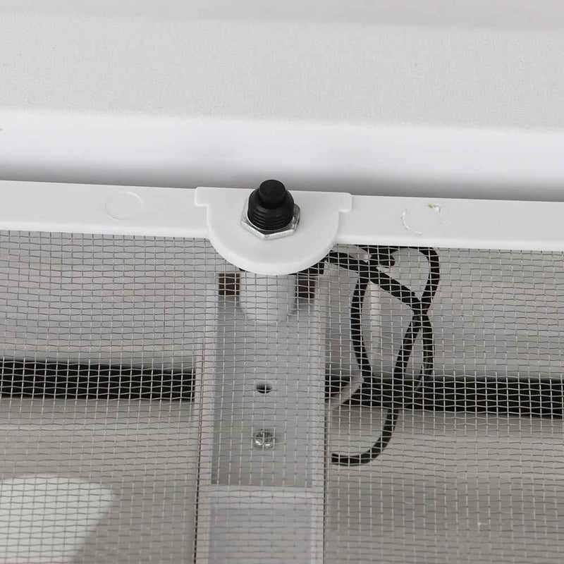 DURAFORCE 14" × 14" White RV Roof Vent Powered Fan W/Remote Control For Camper Trailer 12V
