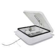 DURAFORCE 14" × 14" White RV Roof Vent Powered Fan W/Remote Control For Camper Trailer 12V