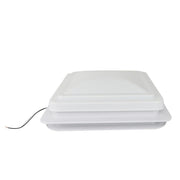 DURAFORCE 14" × 14" White RV Roof Vent Powered Fan W/Remote Control For Camper Trailer 12V