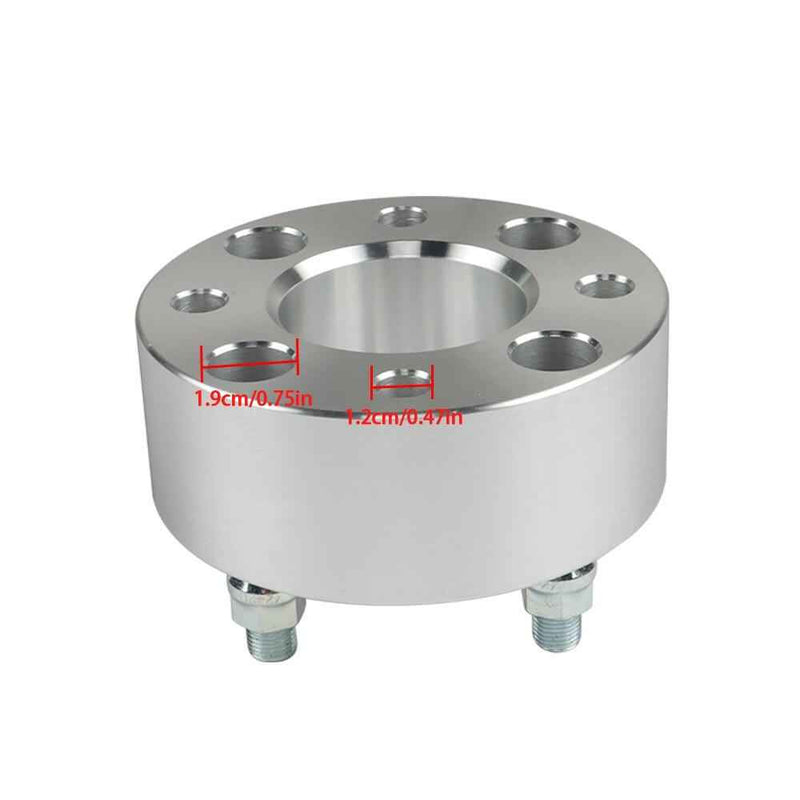DURAFORCE 2× 2 inch Golf Cart Wheel Spacers 62mm Hub Bore 1/2x20 Studs 4x4 Bolt Pattern