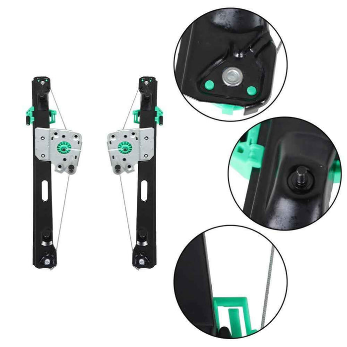 DURAFORCE Rear Left & Right 2× Power Window Regulator For BMW E90 E91 325i 328i 330i 335i