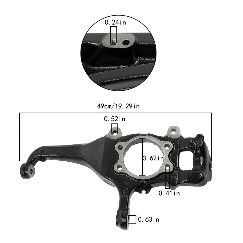DURAFORCE Front LH Wheel Steering Knuckle For Nissan Frontier LE/SE/XE Pathfinder S/LE/SE
