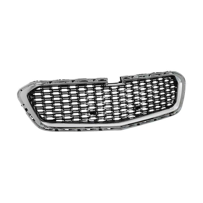 DURAFORCE For Chevrolet Malibu 2014-2016 Front Upper Center Lower Grill Set Chrome Black