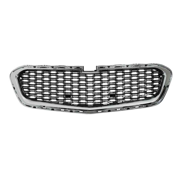 DURAFORCE For Chevrolet Malibu 2014-2016 Front Upper Center Lower Grill Set Chrome Black