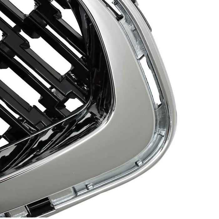 DURAFORCE For Chevrolet Malibu 2014-2016 Front Upper Center Lower Grill Set Chrome Black