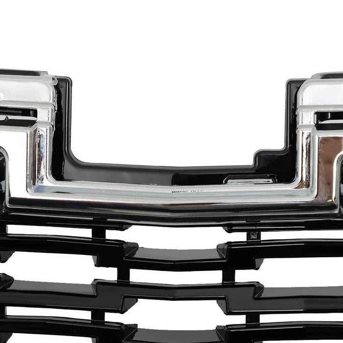 DURAFORCE For Chevrolet Malibu 2014-2016 Front Upper Center Lower Grill Set Chrome Black