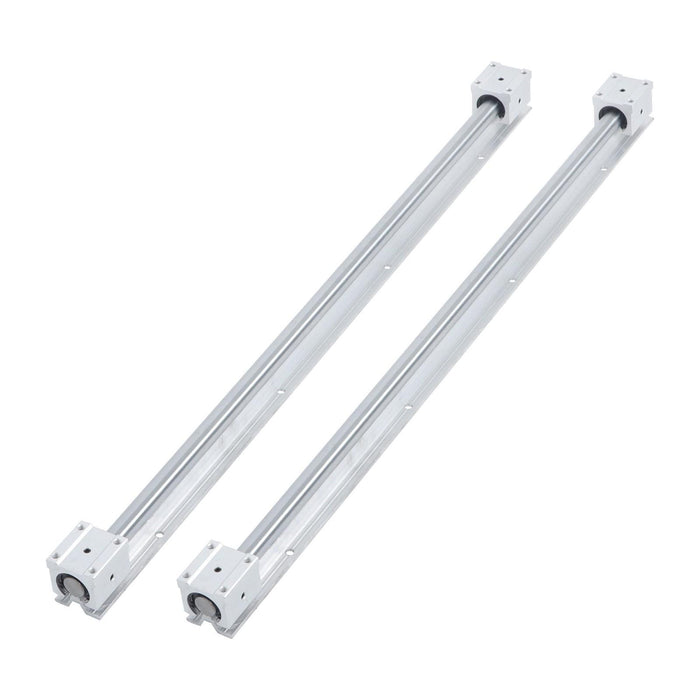 DURAFORCE New 2Pack SBR20-800mm Linear Guide Rails W/ 4Pack SBR20UU Bearing Blocks
