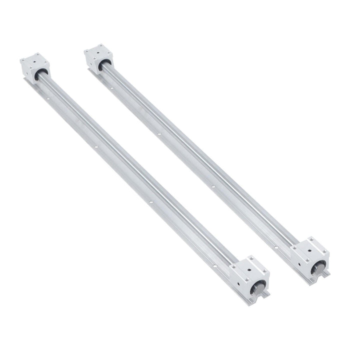 DURAFORCE New 2Pack SBR20-800mm Linear Guide Rails W/ 4Pack SBR20UU Bearing Blocks