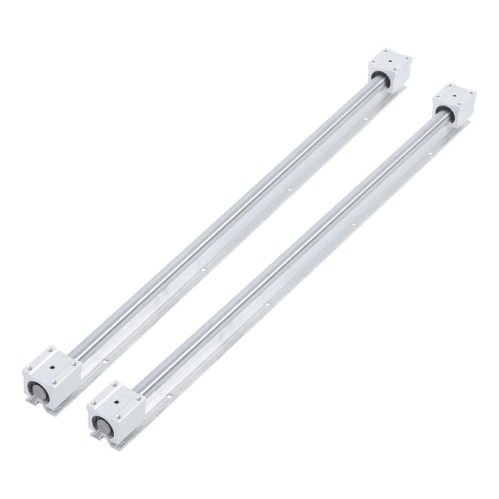 DURAFORCE New 2Pack SBR20-800mm Linear Guide Rails W/ 4Pack SBR20UU Bearing Blocks