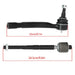 DURAFORCE For Nissan Altima 2014 2015-2018 EV801066 ES801197 Front Inner Outer Tie Rod End