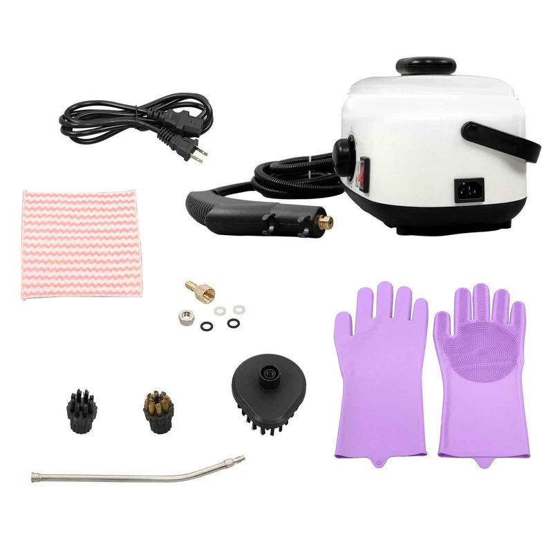 DURAFORCE 1500ml 2500W 110V Handheld High Temperature Pressurized Steam Cleaning (White)