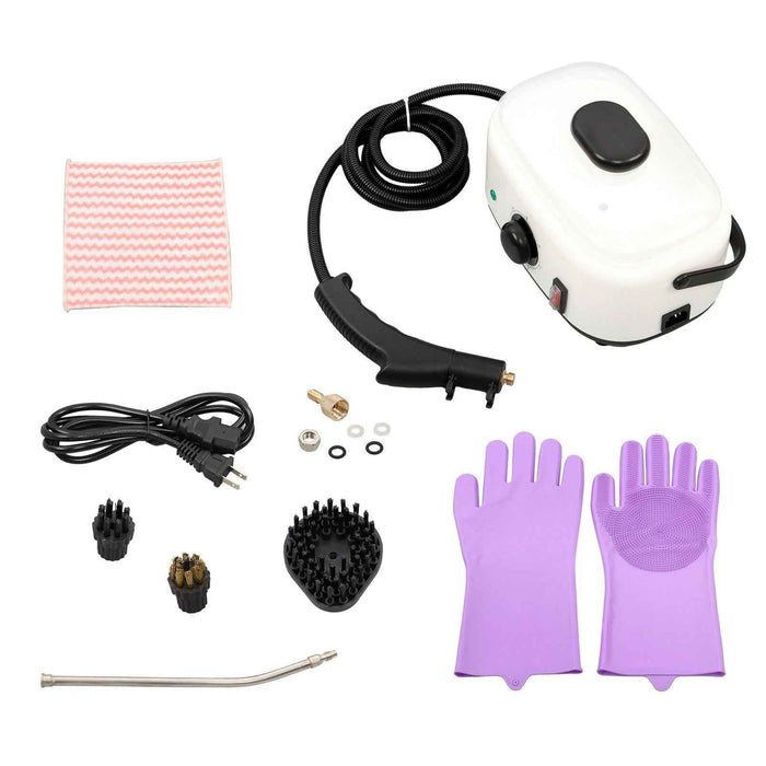 DURAFORCE 1500ml 2500W 110V Handheld High Temperature Pressurized Steam Cleaning (White)