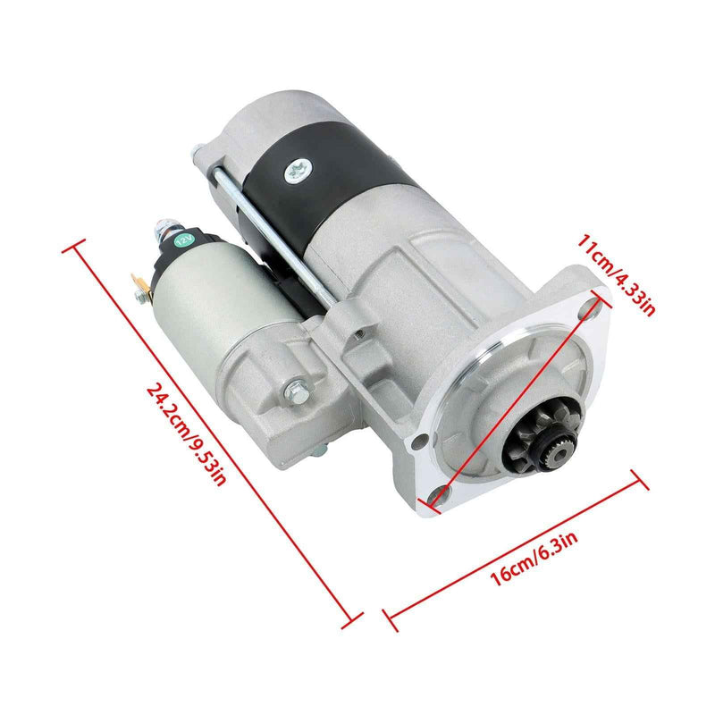 DURAFORCE 1K012-63010 Starter For Kubota Loader V3800DI-T M126GX M126X M135GX M8T50472