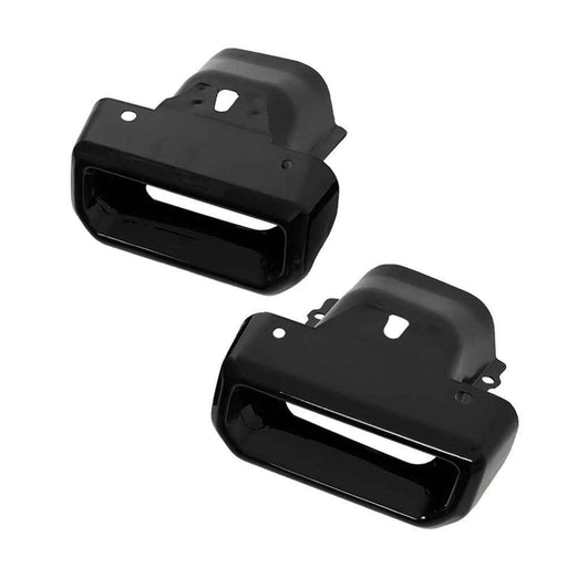DURAFORCE Exhaust Tips / Bezels Gloss Black For Chevy Silverado 1500 GMC Sierra 1500 19-23