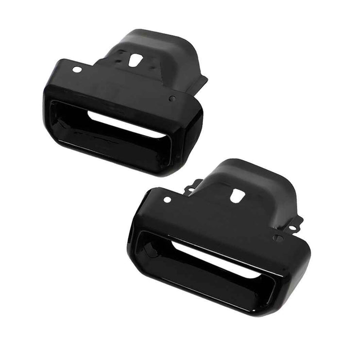 DURAFORCE Exhaust Tips / Bezels Gloss Black For Chevy Silverado 1500 GMC Sierra 1500 19-23