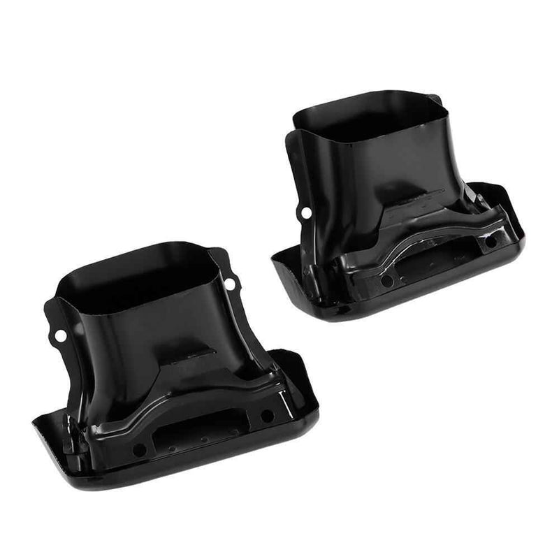 DURAFORCE Exhaust Tips / Bezels Gloss Black For Chevy Silverado 1500 GMC Sierra 1500 19-23