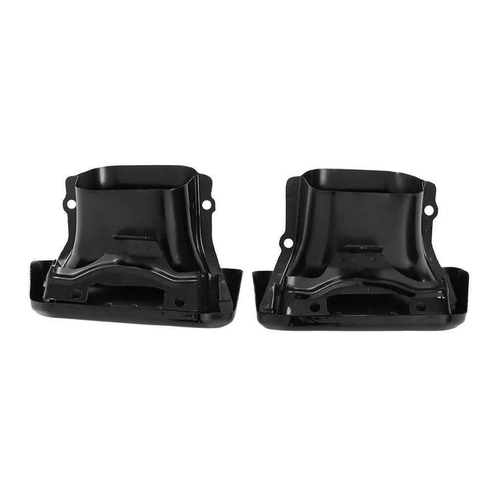 DURAFORCE Exhaust Tips / Bezels Gloss Black For Chevy Silverado 1500 GMC Sierra 1500 19-23
