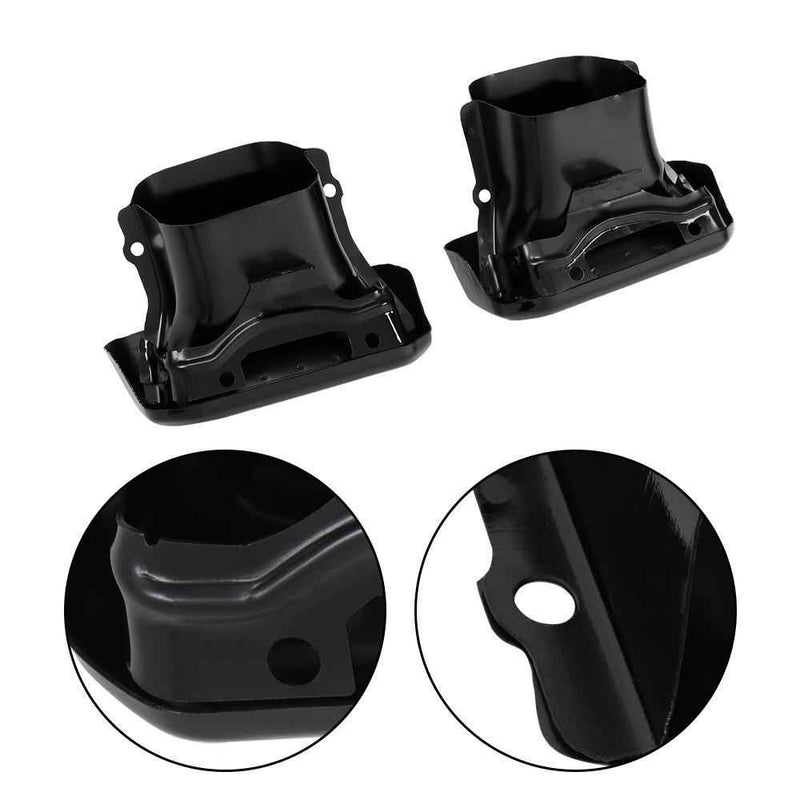 DURAFORCE Exhaust Tips / Bezels Gloss Black For Chevy Silverado 1500 GMC Sierra 1500 19-23