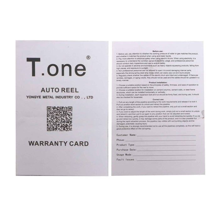 DURAFORCE New 45FT Retractable Extension Cord Reel 12AWG/3C SJTOW Heavy Power Cord Reel