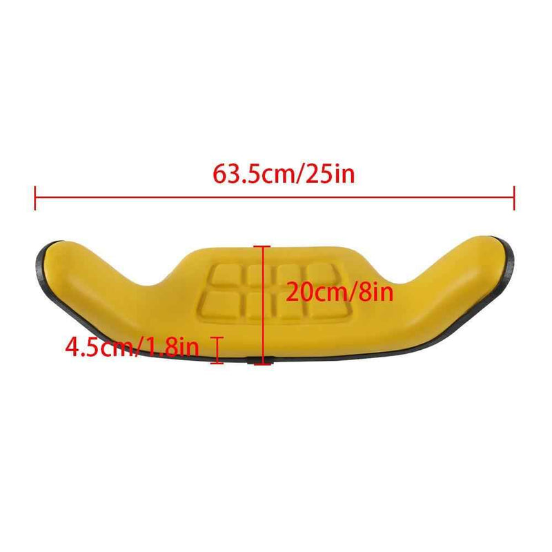 DURAFORCE Excavator Cushion Seat Yellow For John Deere 310 310A 310B 401 401B 401C 401D