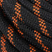 DURAFORCE 1/2"×150' 48 Strand Polyester Braided Rope Caving Camping Hiking Black & Orange